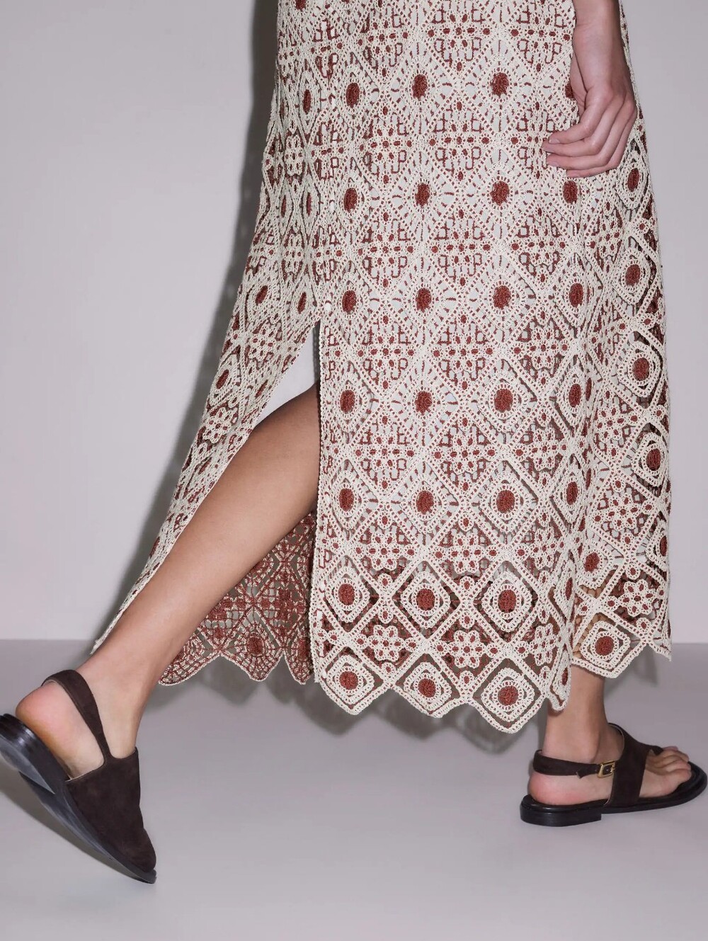 ME+EM Graphic Lace Maxi Dress - Picture 5 of 16